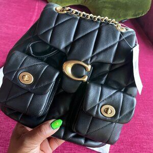 Coach Tabby Backpack with Pillow Quilting — Black NWT